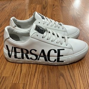 Versace
Men's Logo Leather Low-Top Sneakers